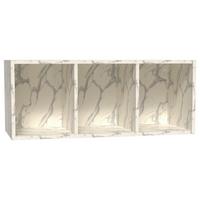 Wandregal Las Vegas Weiß B: 90 cm - Weiß, MODERN, Holzwerkstoff (90/36/37cm) - Vertico