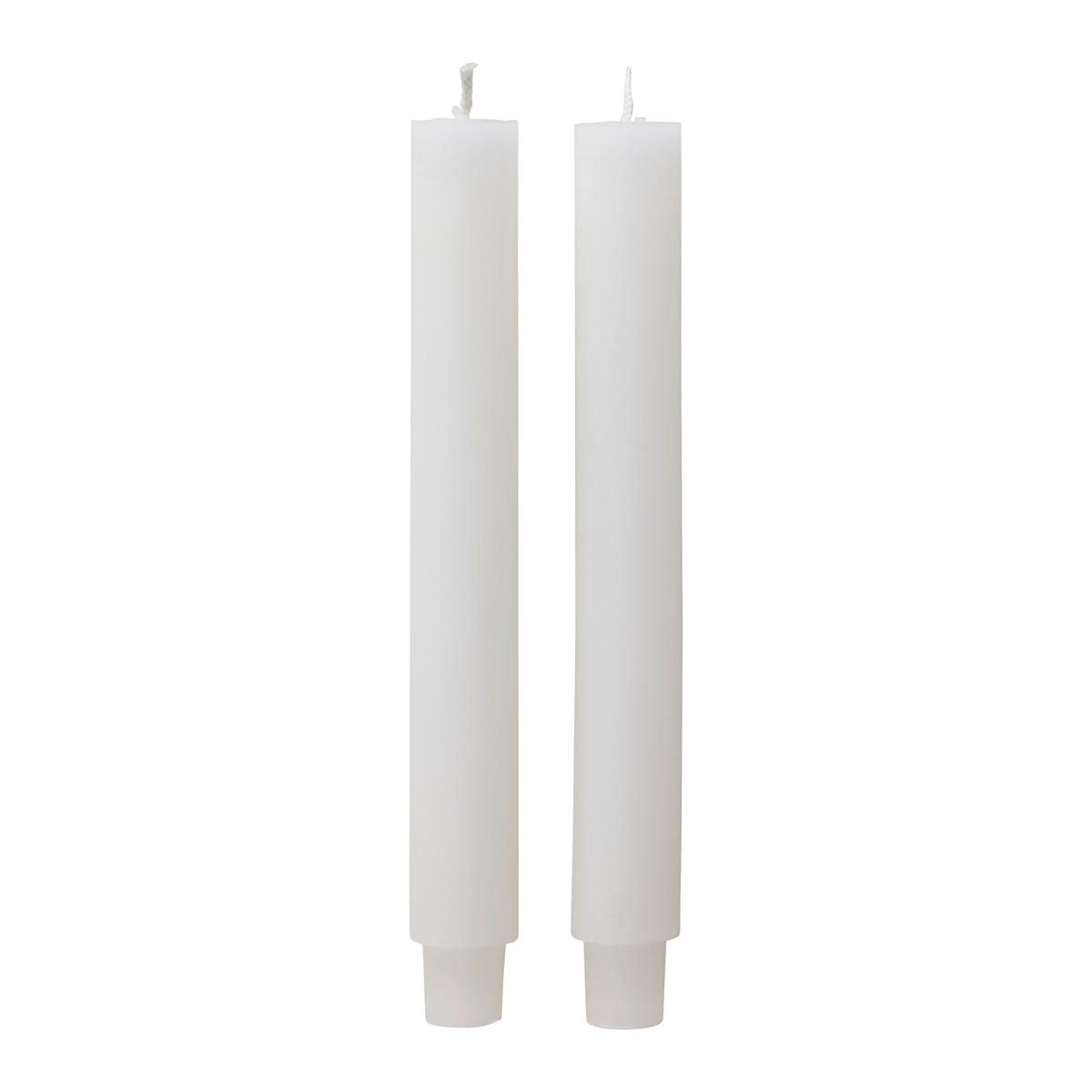 SADA DLOUHÝCH SVÍČEK MICHELLE - bílá, Moderní, přírodní materiály (3/25cm) - Modern Living