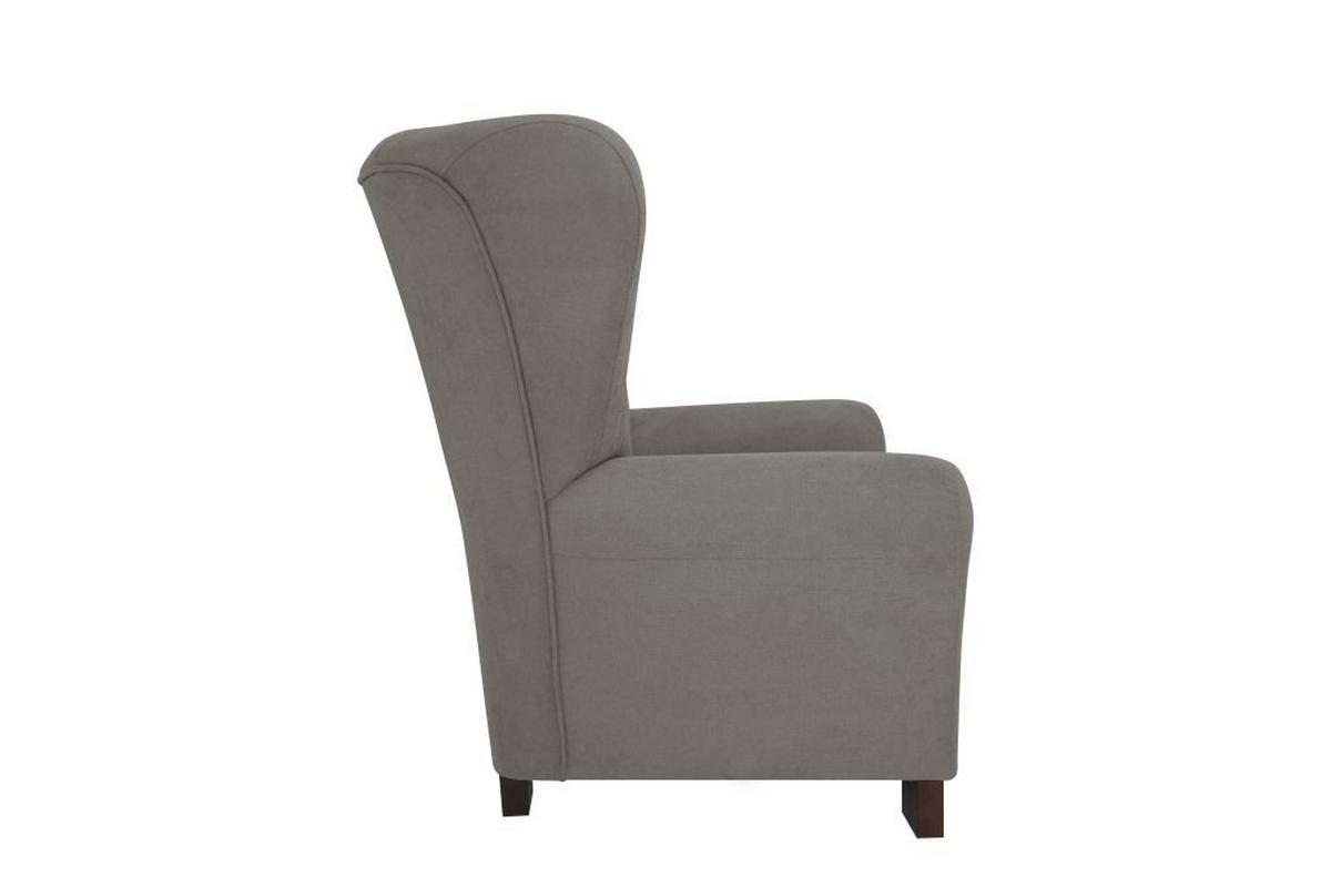 Křeslo ušák CHANDLER, hnědá - hnědá, Design, dřevo/kompozitní dřevo (95/109/97cm) - Ondega