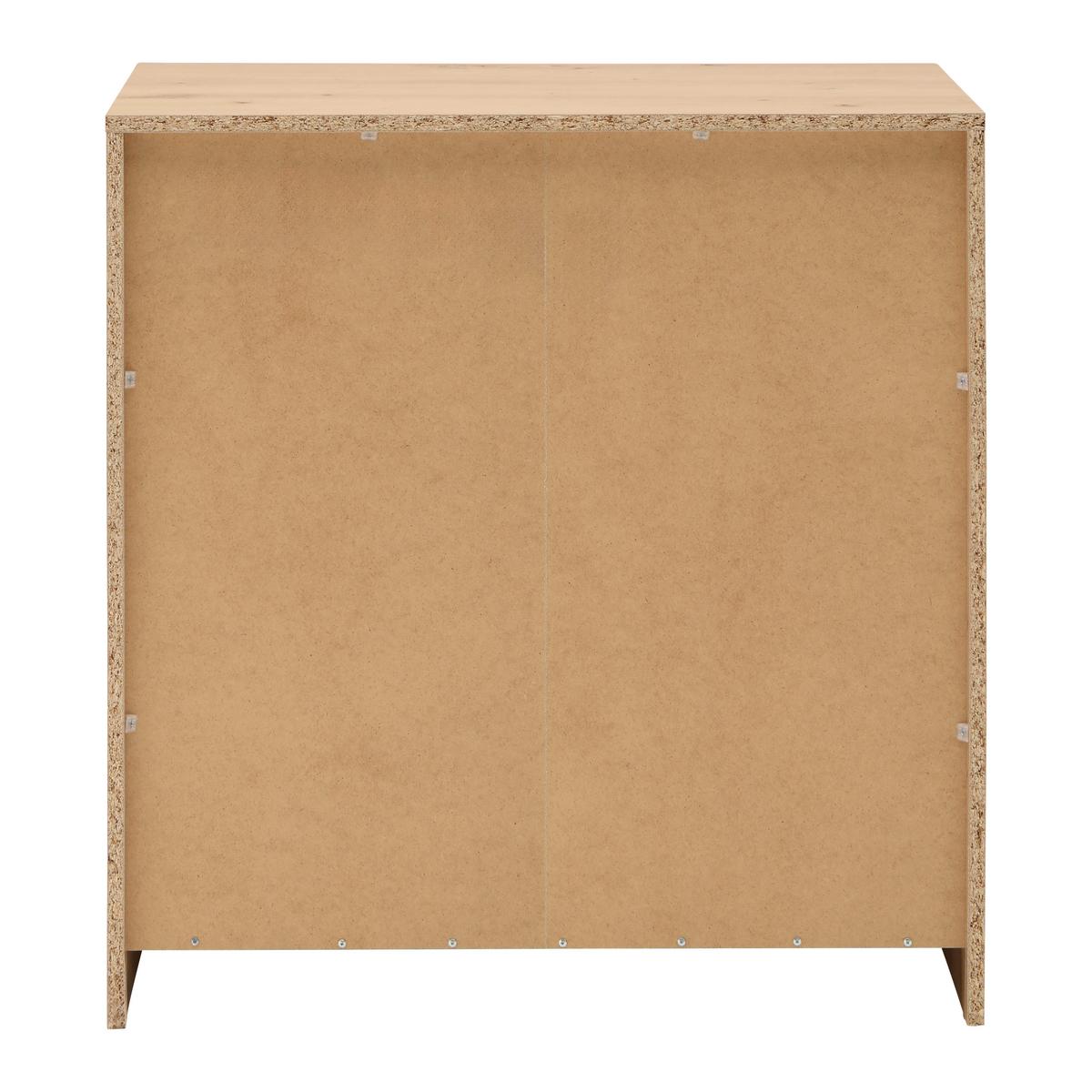 KOMODA MARA - černá/barvy stříbra, Konvenční, kompozitní dřevo/plast (77/80/42cm) - Mömax