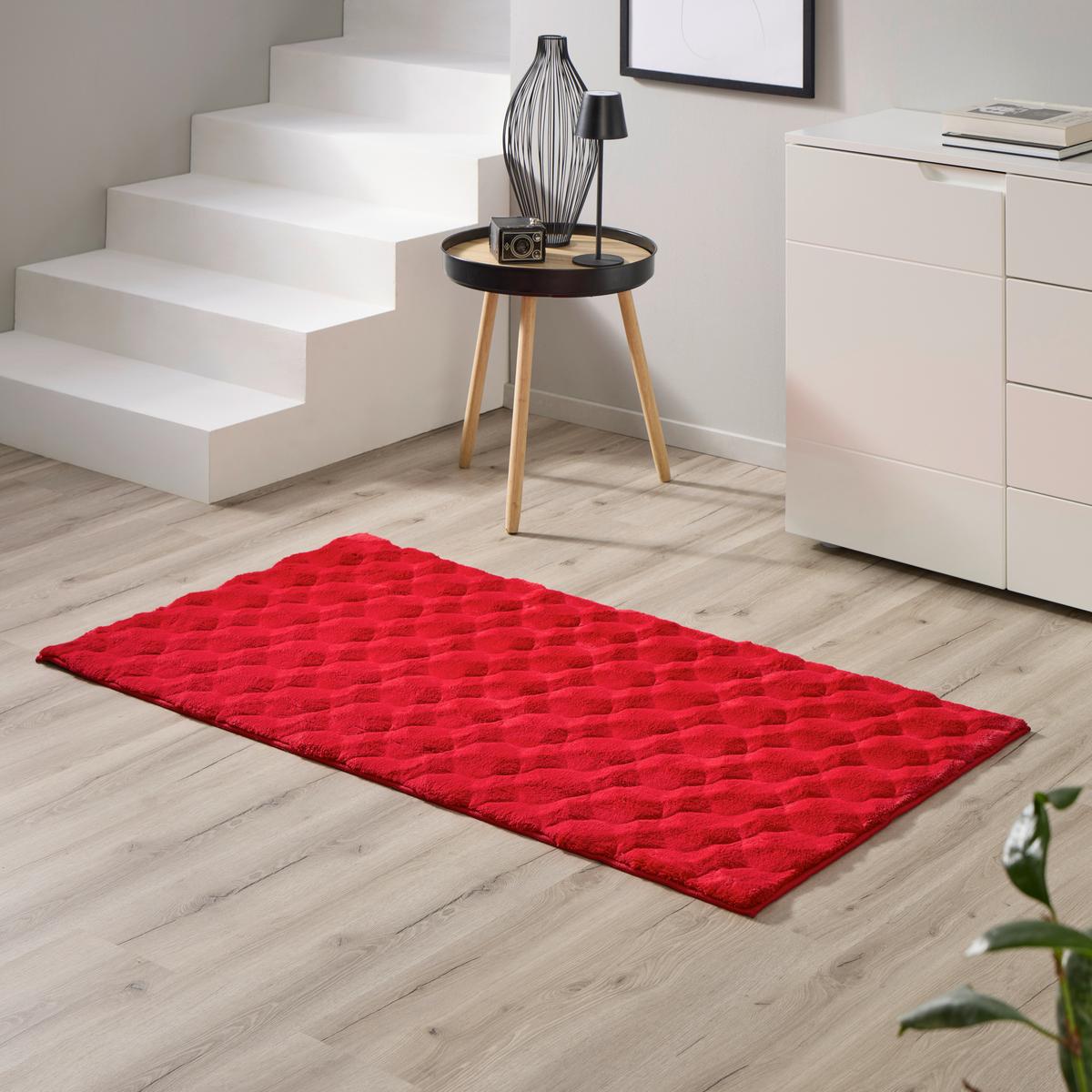 TEPPICH Rot, 100% Polyester - Rot, MODERN, Textil (80/150cm) - Luca Bessoni