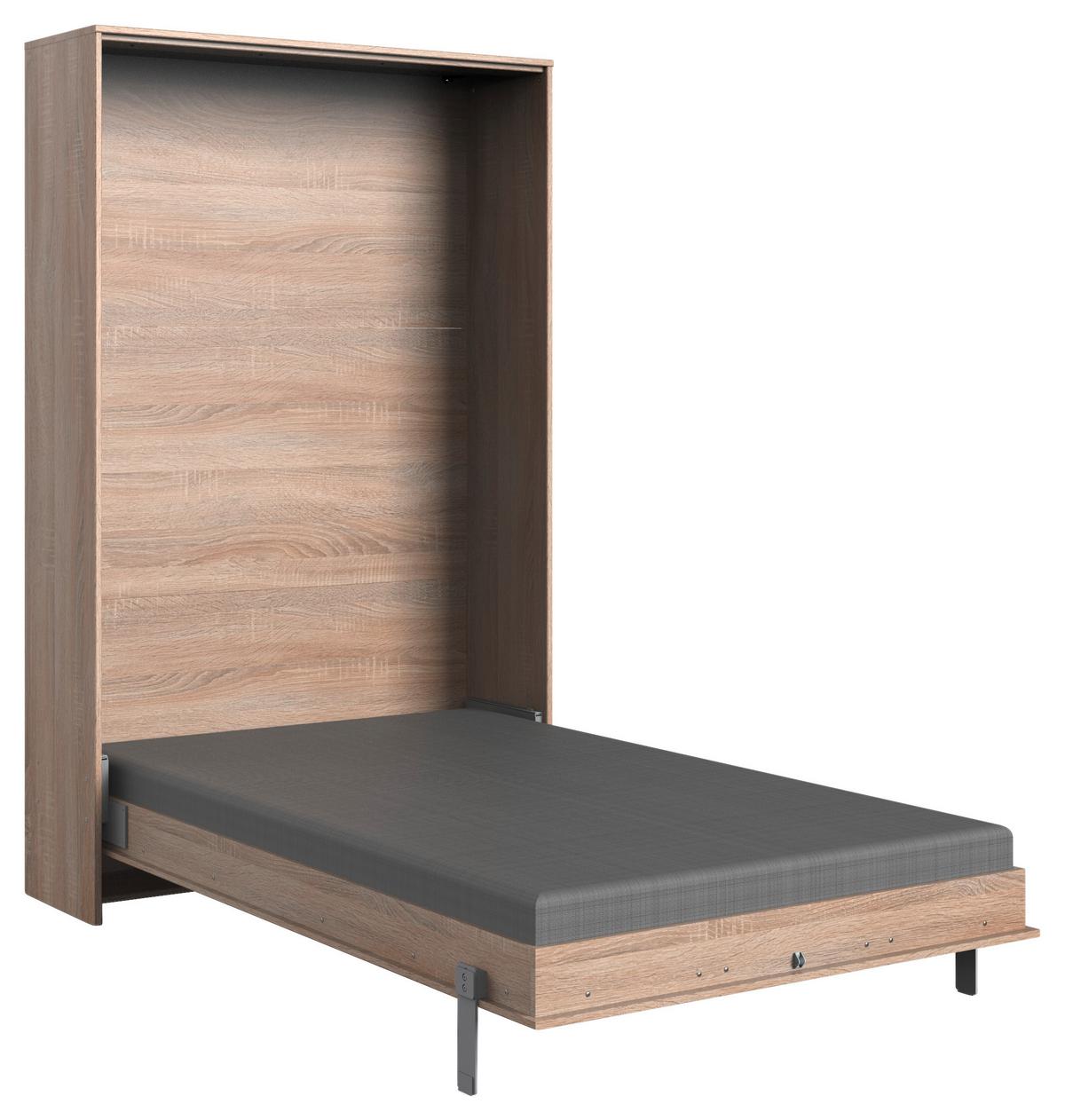 Schrankbett Juist - Eichefarben, KONVENTIONELL, Holz/Holzwerkstoff (120/200cm) - MID.YOU