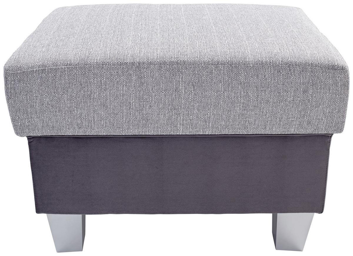 Ülőke Portland - világosszürke/grafitszürke, Konventionell, textil (68/43/47cm) - Ondega