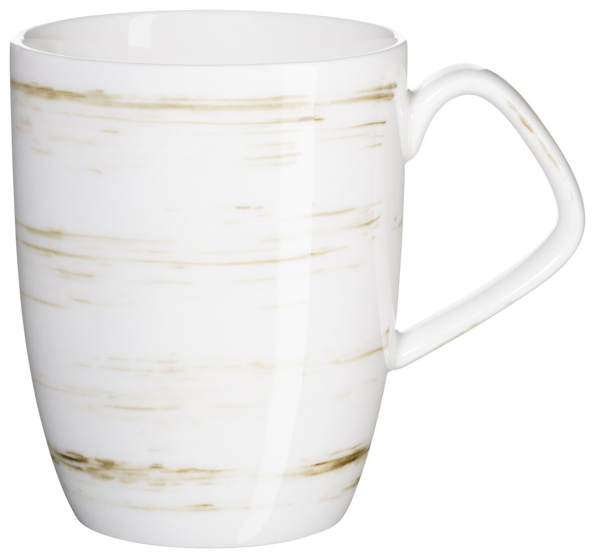 Kombiservice Derby Blau Grau Weiß Beige - Blau/Beige, Basics, Keramik (33/31,5/35cm) - Mäser