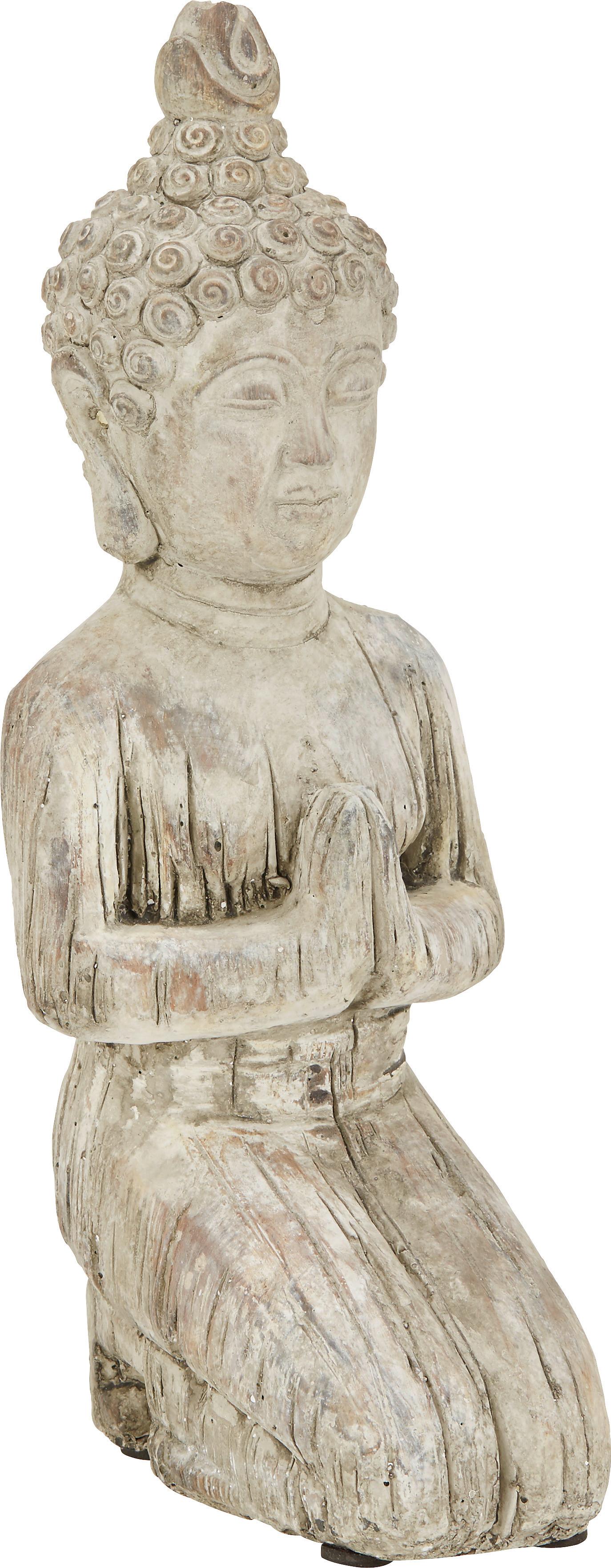 Budha Buddha Knieend I - hnedá, Konvenčný, kameň (14/11,5/32cm) - Modern Living