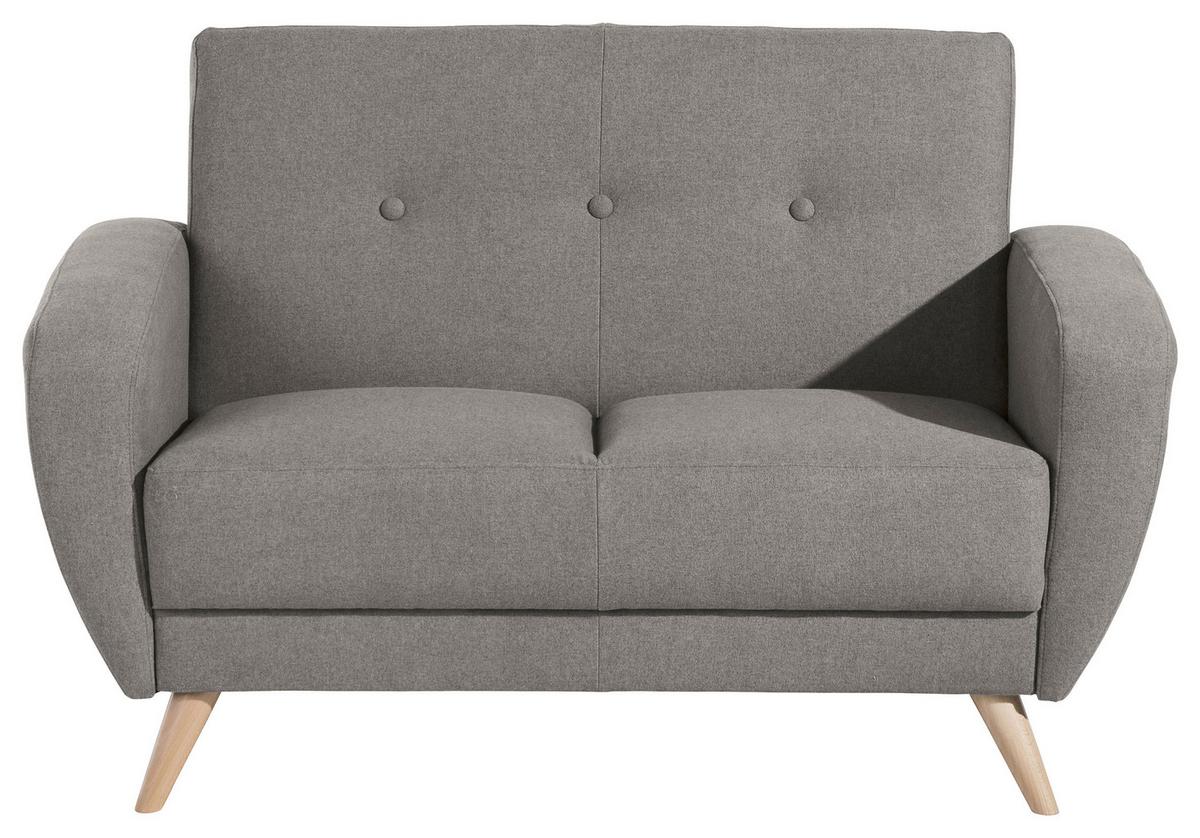 2-sitzer-sofa Jerry Grau - Naturfarben/Grau, Design, Textil (136/85/82cm) - Max Winzer