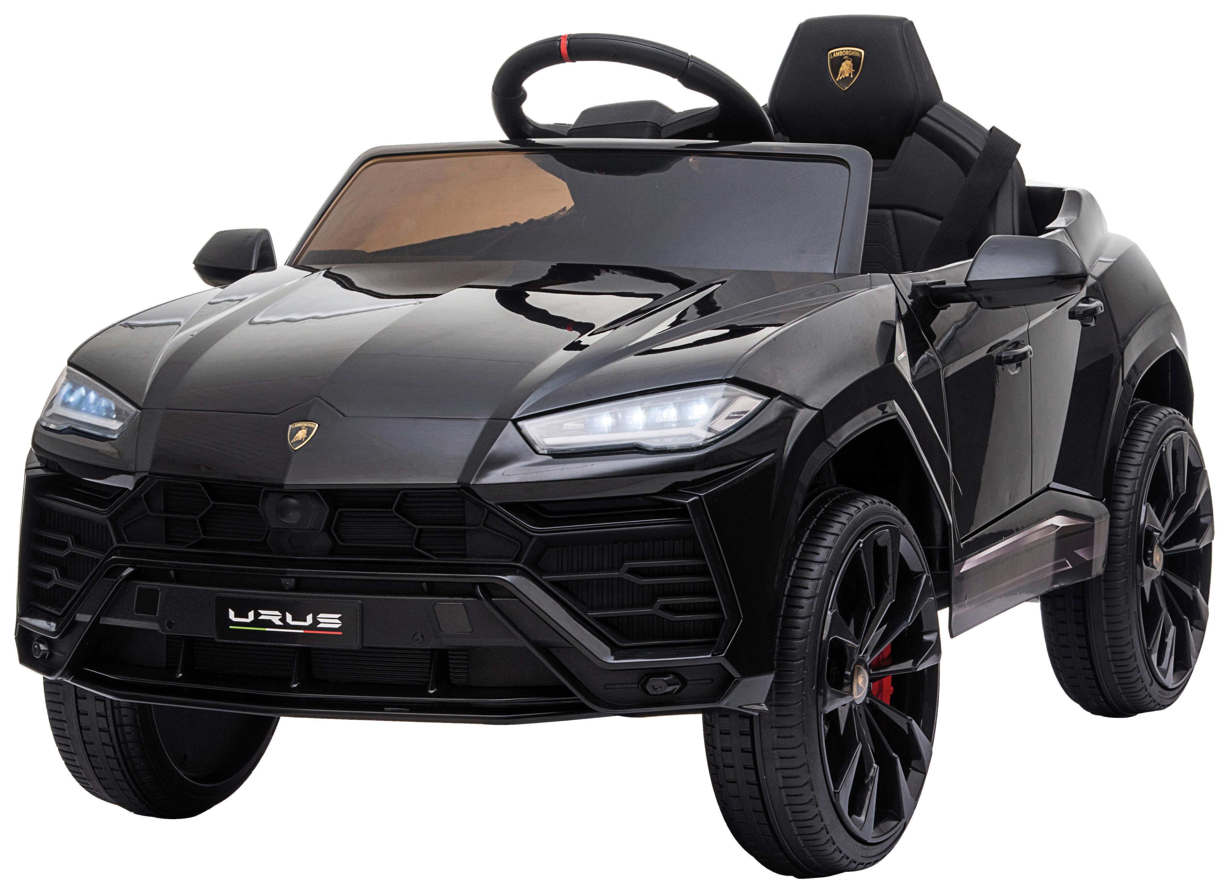 Kinder-Elektroauto Lamborghini Urus Schwarz mit Licht/Sound - Schwarz, Basics, Kunststoff (105/65/52cm)