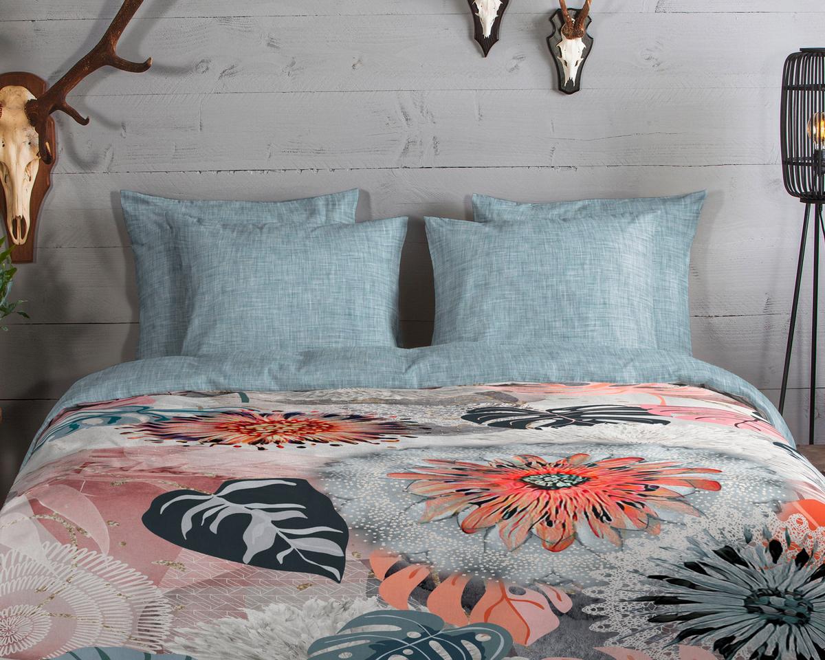 BETTWÄSCHE RALVIRA - Multicolor/Grau, Design, Textil (140/200cm)