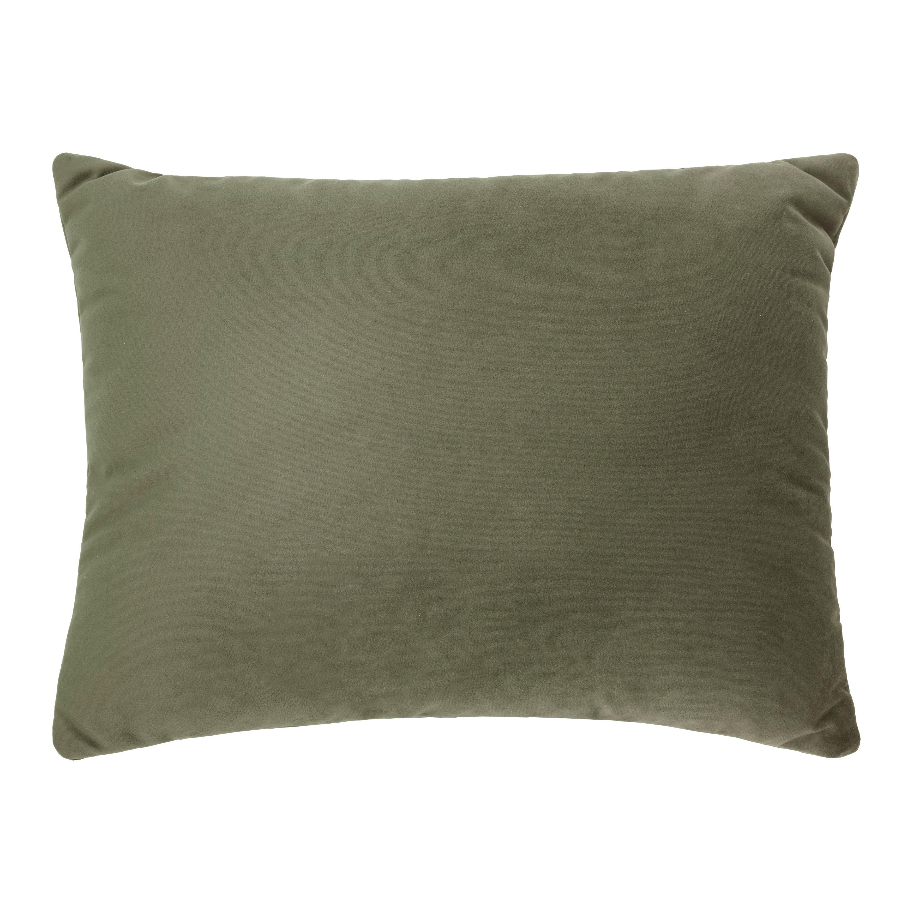 Vankúš na sedačku TRENDY, olivovozelená, cca.55x40 cm - olivovozelená, Modern, textil (55/40cm) - Premium Living
