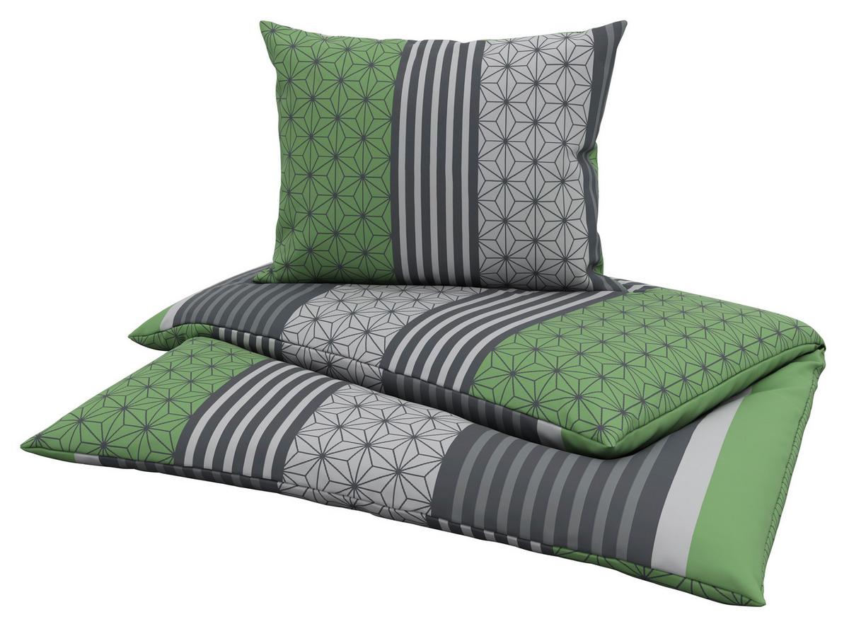 Ágyneműhuzat-garnitúra Anni *top Ár* - szürke/zöld, Konventionell, textil - Best Price