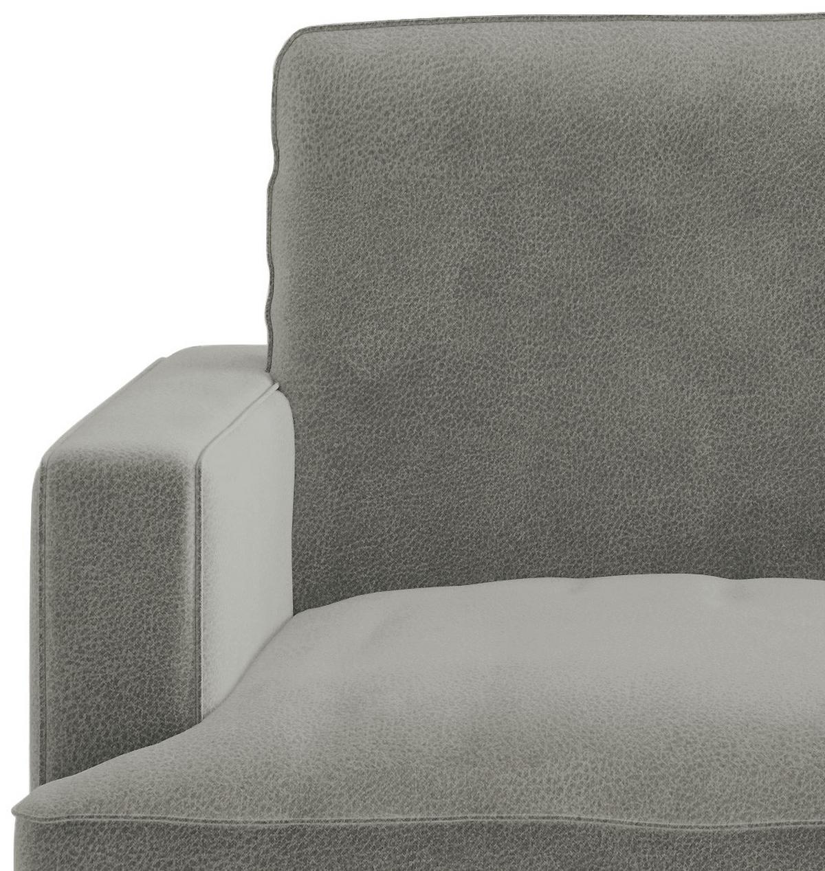 Sitzgarnitur Bali - Schwarz/Grau, Design, Textil (250/202cm) - Livetastic