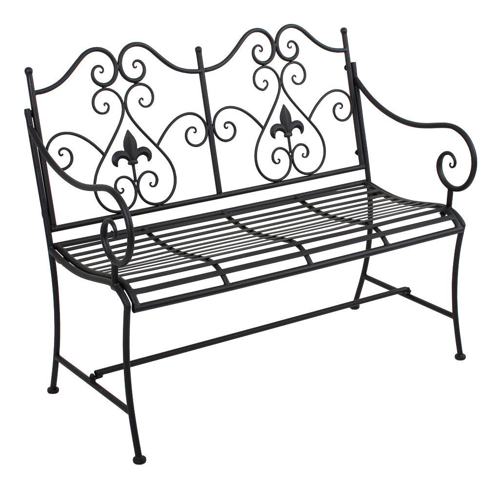Gartenbank Stahl 2-Sitzer Lanzarote mit Rückenlehne - Rostfarben, MODERN, Metall (105/90/56cm)