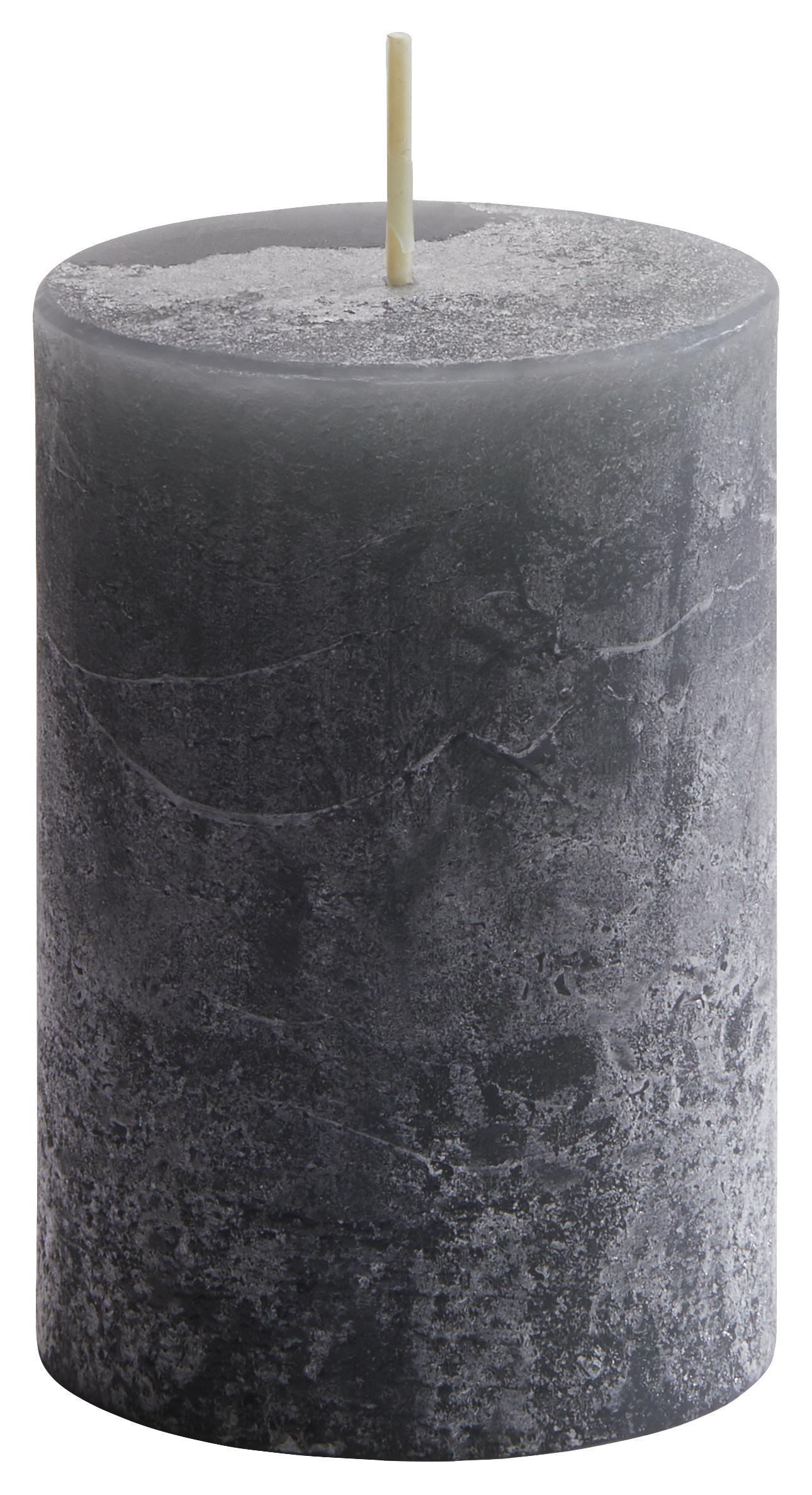 Tömbgyertya Ivonn - Szürke, konvencionális (7/10cm) - Ombra