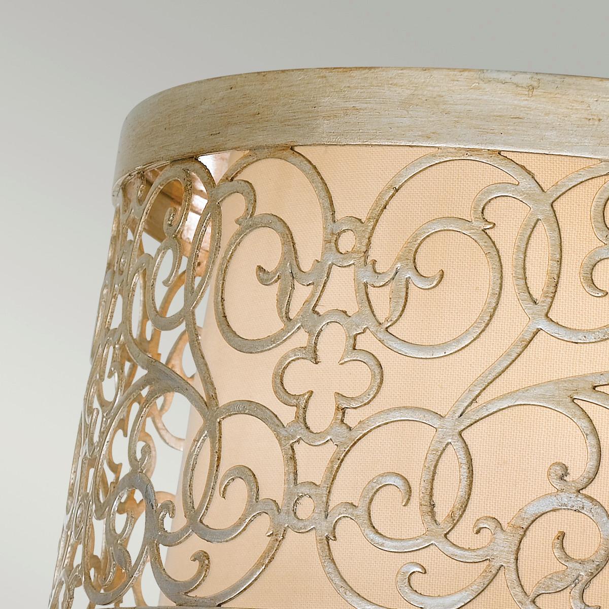 Deckenleuchte Fe-Arabesque-F - Champagner/Silberfarben, LIFESTYLE, Glas/Metall (37.5/17.1cm) - Elstead Lighting