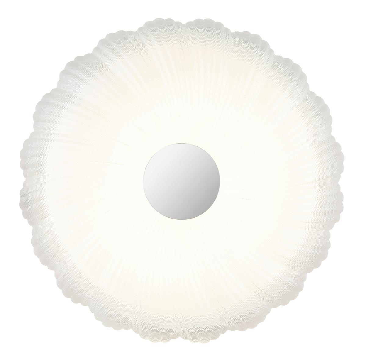 LED-Deckenleuchte Memory-Funktion - Opal/Weiß, KONVENTIONELL, Kunststoff/Metall (38/7cm) - Globo