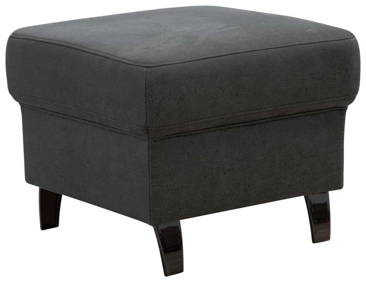 Hocker Arngast grau/schwarz, 58x48x58 cm - Schwarz/Grau, KONVENTIONELL, Textil (58/48/58cm) - Sit & More