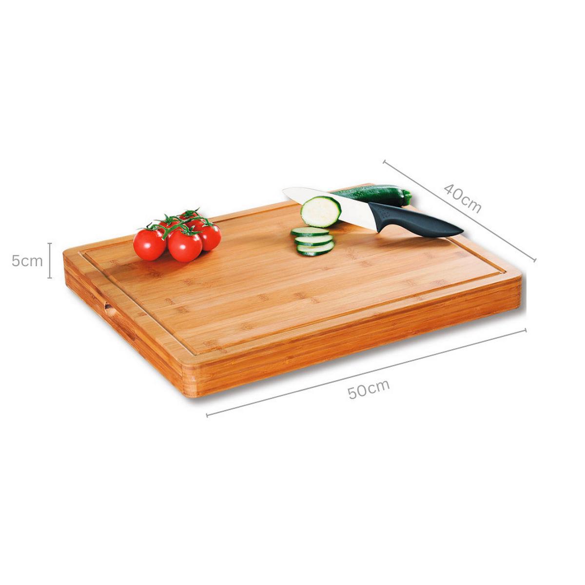 Schneidebrett Hellbraun L: 50 Cm - Hellbraun, Basics, Naturmaterialien (50/40/5cm) - Kesper