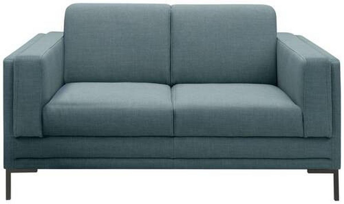 2-Sitzer-Sofa Looks Vii - Silberfarben/Petrol, Design, Textil (155/82/90cm) - LOOKS by W.Joop
