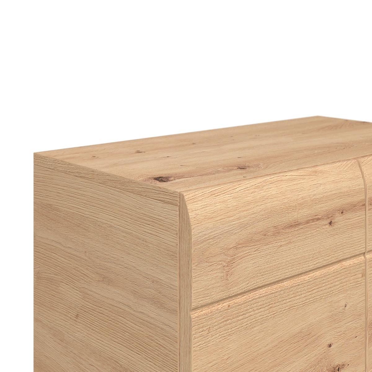 Midischrank mit Soft-Close Avensis B: 60cm, Eiche Dekor - Eichefarben, MODERN, Holzwerkstoff (60/128,5/33cm) - Luca Bessoni