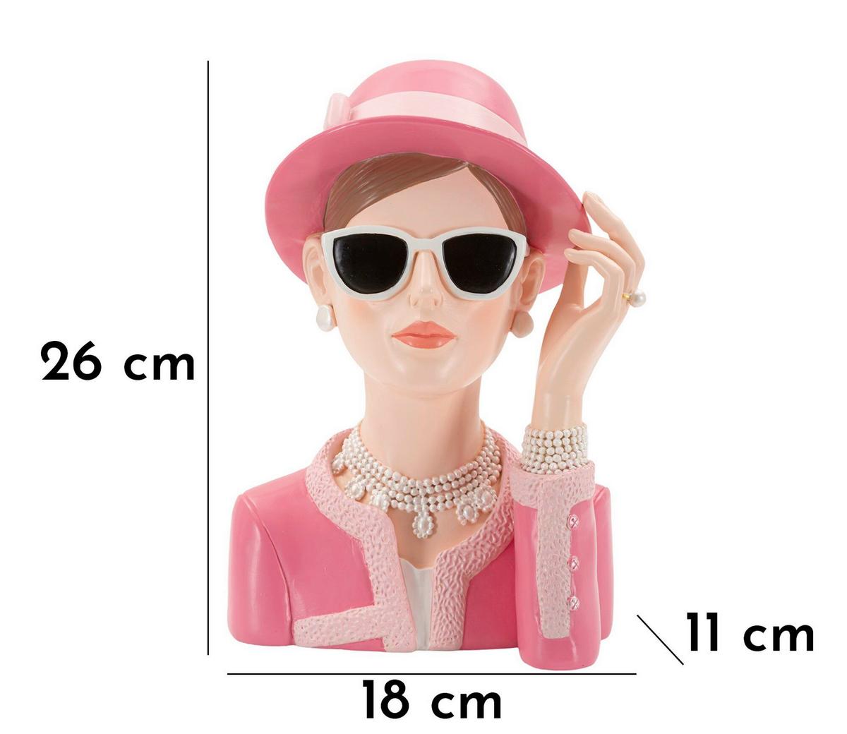 Skulptur Kunststoff, Multicolor - Basics, Kunststoff (18/26/11cm)