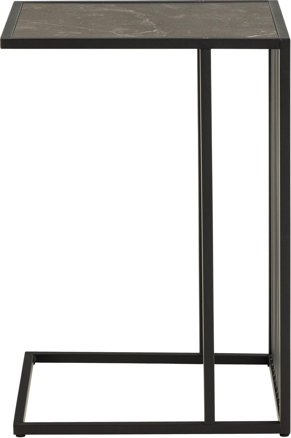 Beistelltisch Strington Schwarz - Schwarz, Design, Holzwerkstoff/Kunststoff (35/63/43cm) - MID.YOU