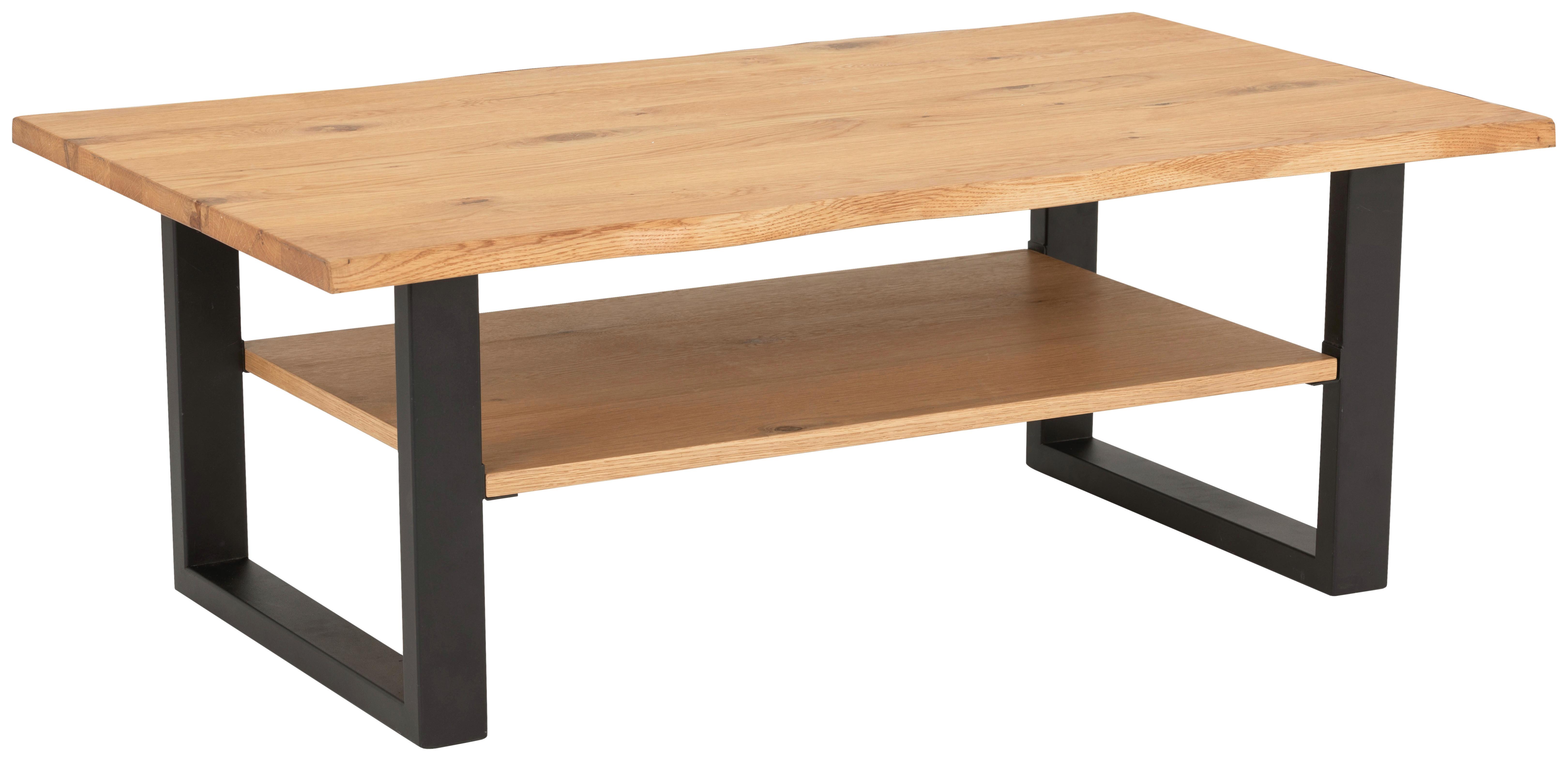 Couchtisch Dalian - Schwarz/Naturfarben, MODERN, Holz/Holzwerkstoff (120/42/65cm)