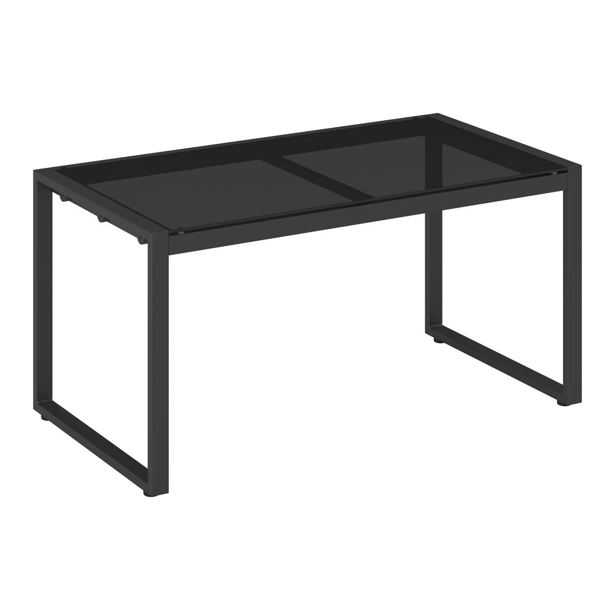 TERASOVÁ SEDACIA SÚPRAVA PAULINA - čierna/svetlosivá, Modern, kov/textil (106/74/70,5cm) - Bessagi Garden