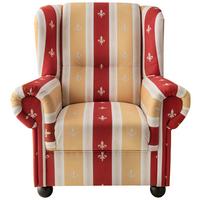Ohrensessel Torello Rot B: 92 cm - Wengefarben/Rot, KONVENTIONELL, Textil (92/102/89cm) - Livetastic