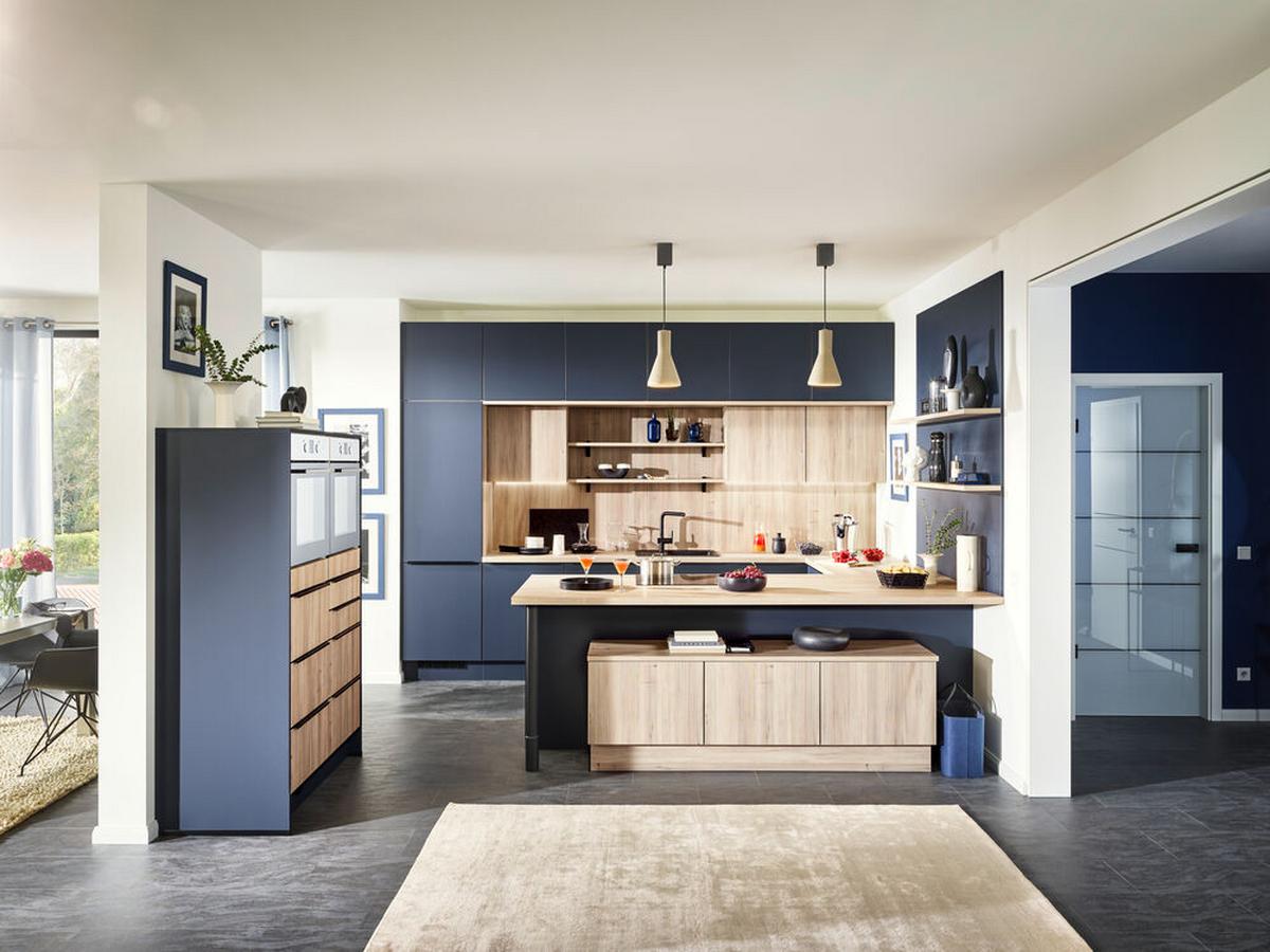 Einbauküchen Pn 210 Frei Planbar Modernes Design - Holzwerkstoff - Pino