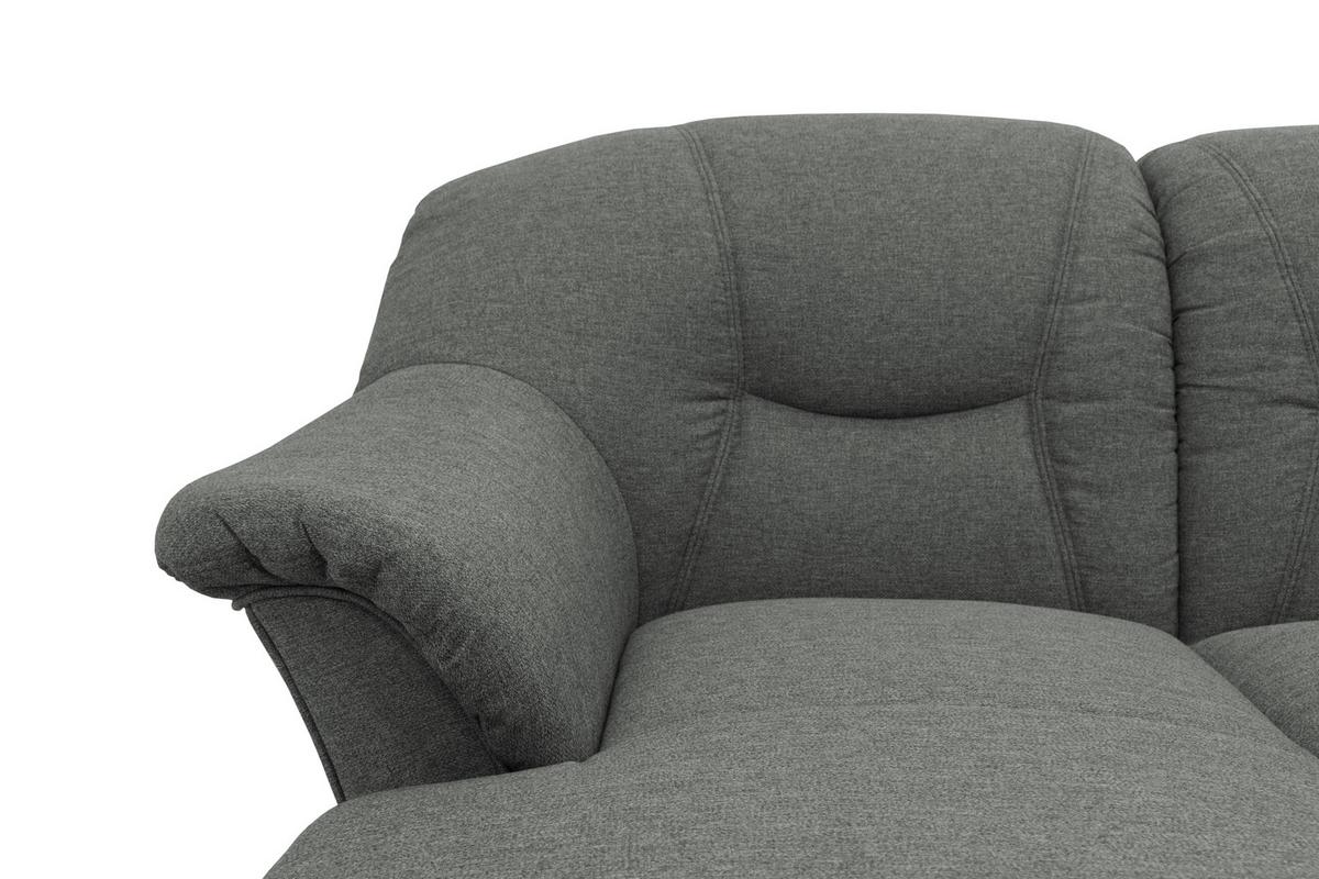 Wohnlandschaft Sarafina Dunkelgrau - Dunkelgrau/Schwarz, KONVENTIONELL, Textil (146/295/180cm) - MID.YOU