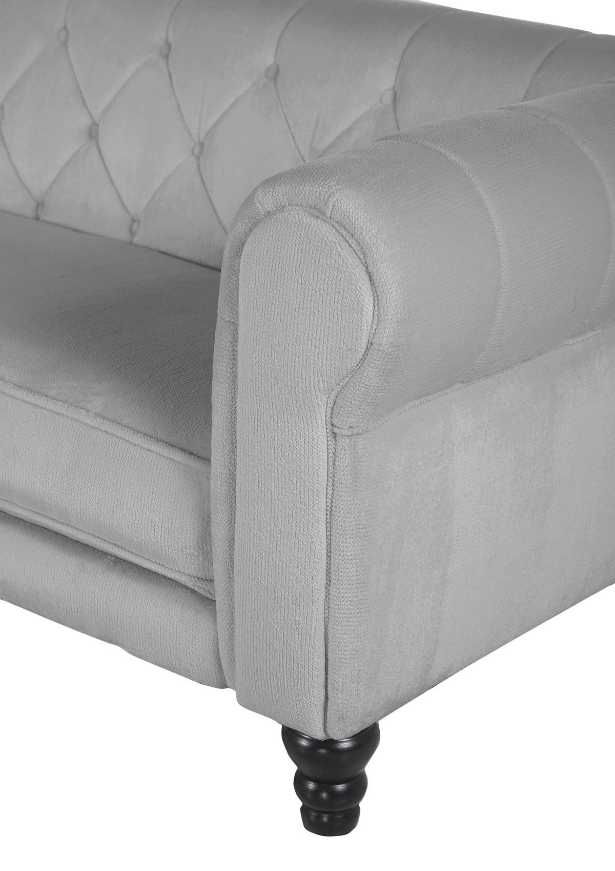 Ecksofa Jonte Grau S: 160x260 cm - Dunkelbraun/Grau, Design, Textil (160/260cm) - MID.YOU