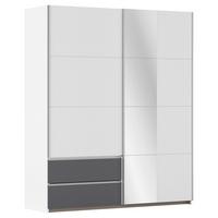 Schwebetürenschrank Stoke Grau Weiß B: 175 cm - Weiß/Grau, MODERN, Holzwerkstoff (175/210/59cm) - Rauch Möbel