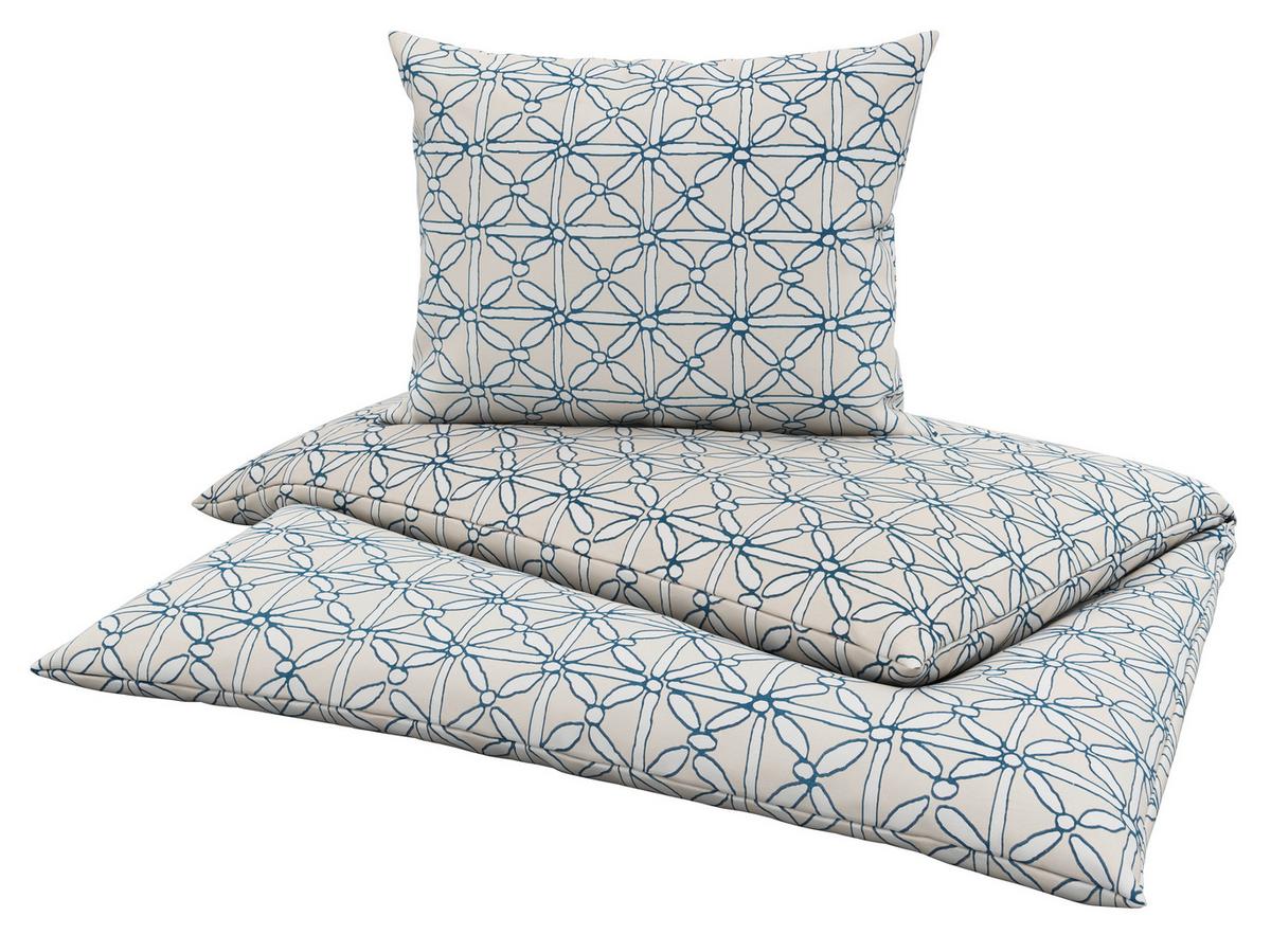 Bettwäsche Visby - Petrol, MODERN, Textil - Luca Bessoni