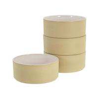 Müslischalenset Futuro Weiß, Beige L: 30,5 cm - Beige/Weiß, Basics, Keramik (30,5/30,5/10cm) - Creatable