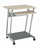 Számítógépasztal Print - Tölgyfa, modern, Műanyag/Fém (60/75/48cm)