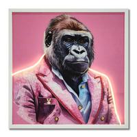 LED-Dekoleuchte Kunststoff Multicolor/Schwarz - Braun/Rosa, Basics, Kunststoff (62cm) - Globo