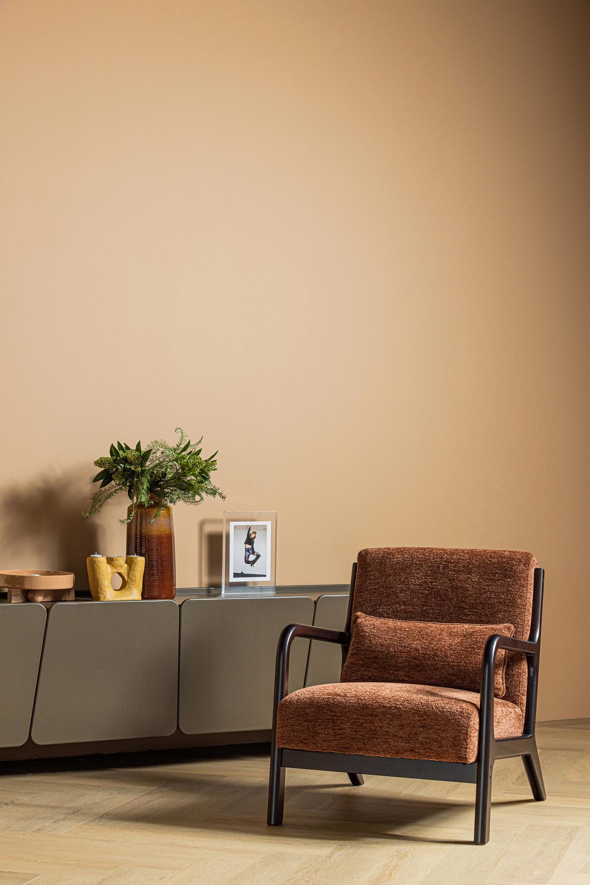Sessel Mark Braun/Dunkelbraun B: 67cm - Dunkelbraun/Braun, MODERN, Holzwerkstoff/Textil (67/75/82cm) - Livetastic