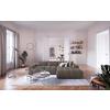 Ecksofa Orion Elektrischer Sitzvorzug Silberfarben - Silberfarben, KONVENTIONELL, Textil (307/186cm) - Livetastic