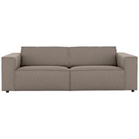 3-sitzer-sofa Dice Taupe/grau B: 250 Cm - Taupe/Schwarz, MODERN, Textil (250/80/102cm) - MID.YOU