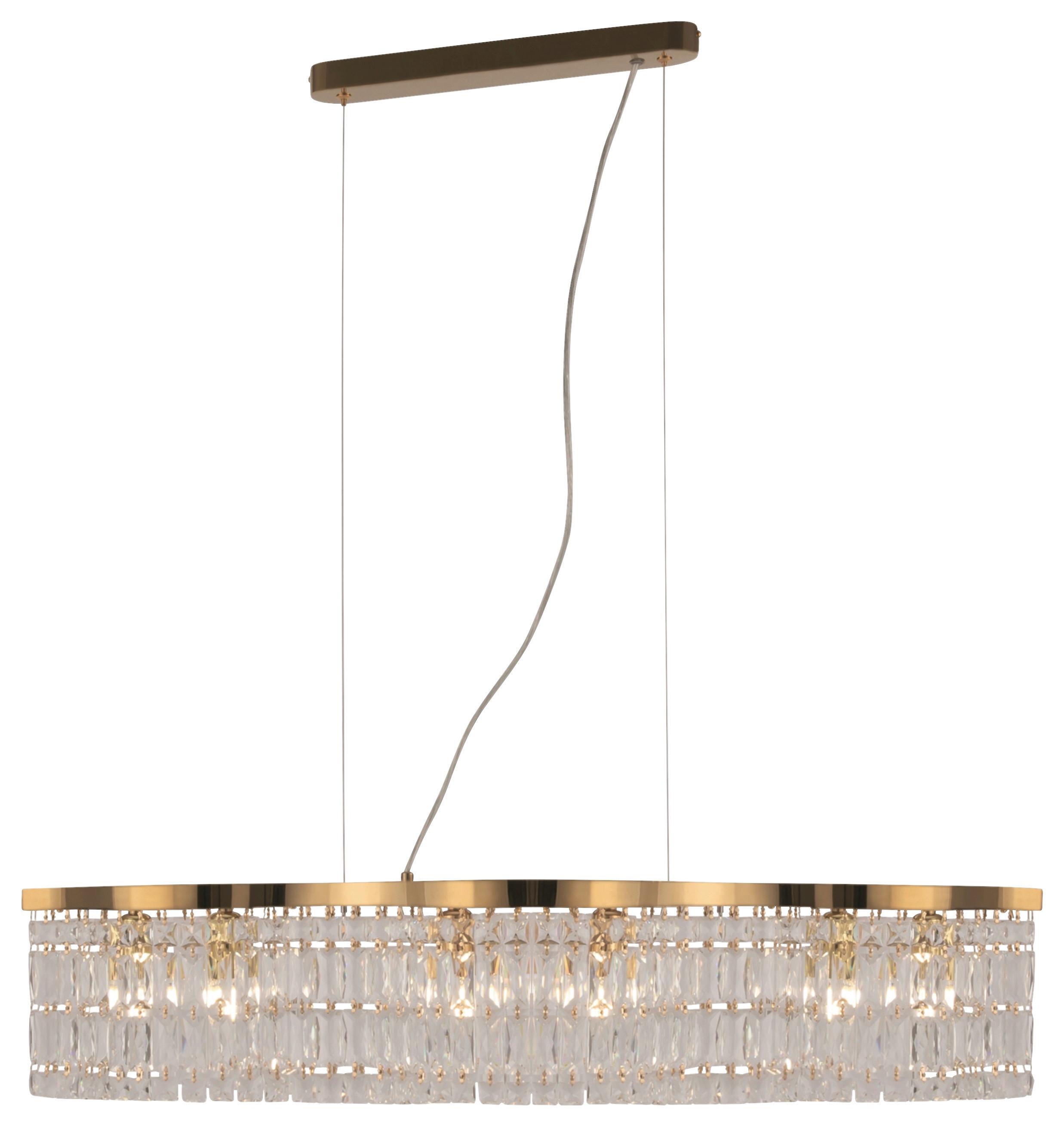 PENDELLEUCHTE DUNE - Goldfarben, Basics, Glas/Metall (93/18/12,3cm) - MAYTONI