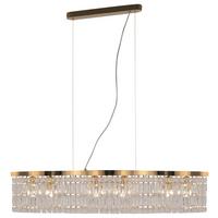 PENDELLEUCHTE DUNE - Goldfarben, Basics, Glas/Metall (93/18/12,3cm) - MAYTONI