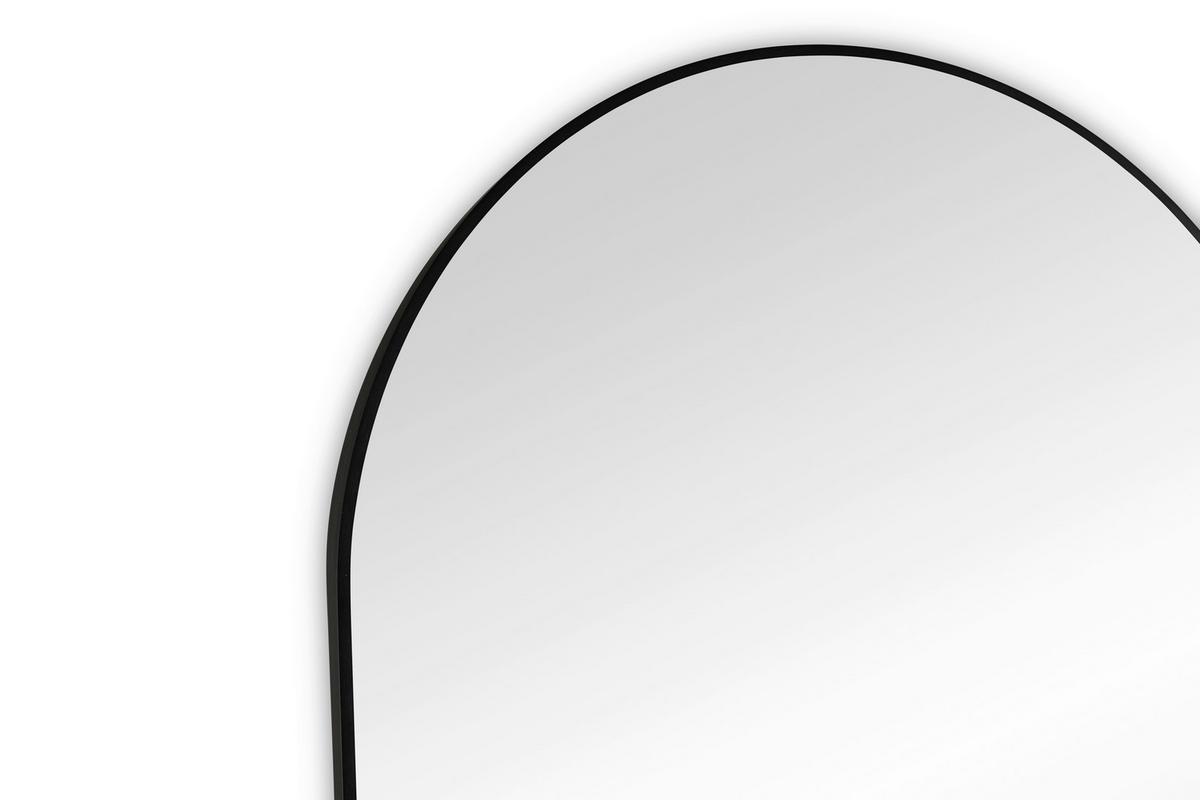 STOJACIE ZRKADLO BRITT - čierna, Modern, kov/sklo (70/170cm) - Mömax