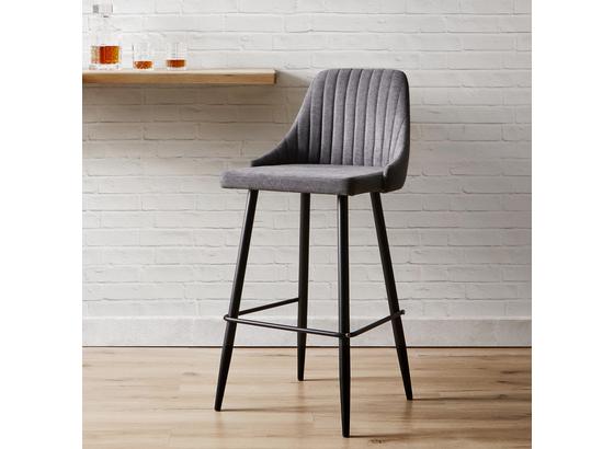 Barová Židle Seko - černá/tmavě šedá, Moderní, kov/dřevo (50/105/55cm) - Mömax modern living Barová Židle Seko - černá/tmavě šedá, Moderní, kov/dřevo (50/105/55cm) - Mömax modern living