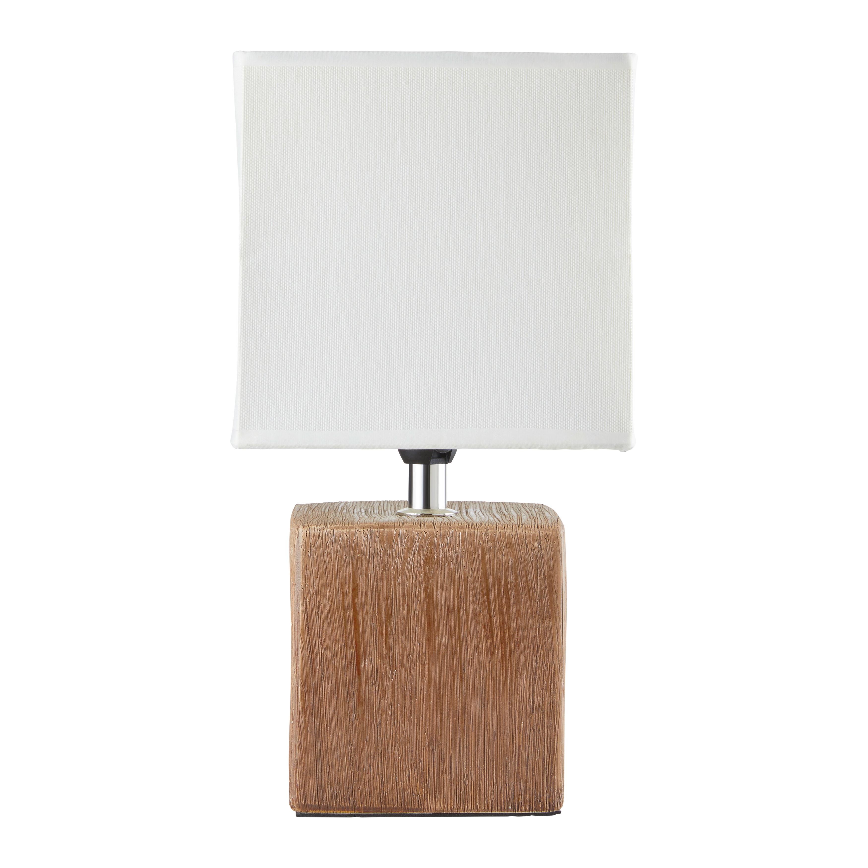 Stolová lampa Wanda V: 28,5cm, 25 Watt - tmavohnedá/béžová, Modern, textil/keramika (15,5/28,5cm) - Mömax