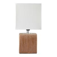 Stolní lampa Wanda V: 28,5cm, 25 Watt - tmavě hnědá/béžová, Moderní, textil/keramika (15,5/28,5cm) - Mömax