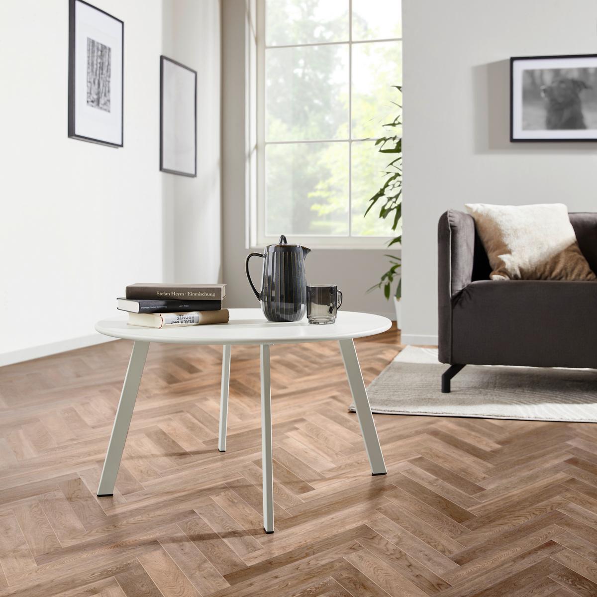 Couchtisch New York Weiß - Weiß, Design, Metall (70/40/70cm) - P & B