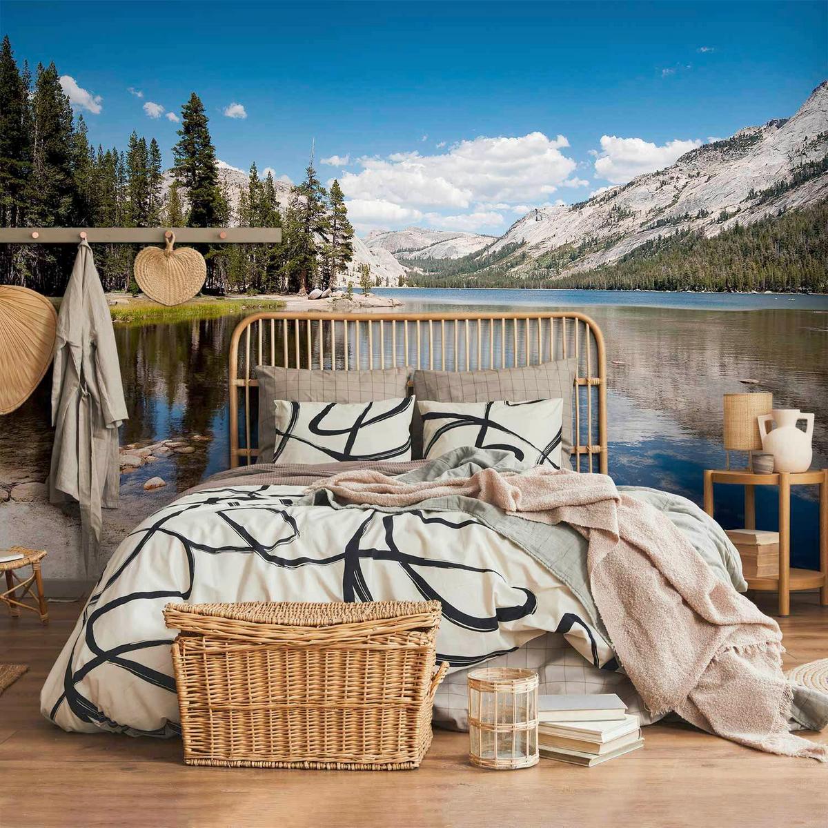 Fototapete Tenaya Lake B/h: Ca. 150x105 Cm - Multicolor/Weiß, LIFESTYLE, Textil (150/105cm) - artgeist