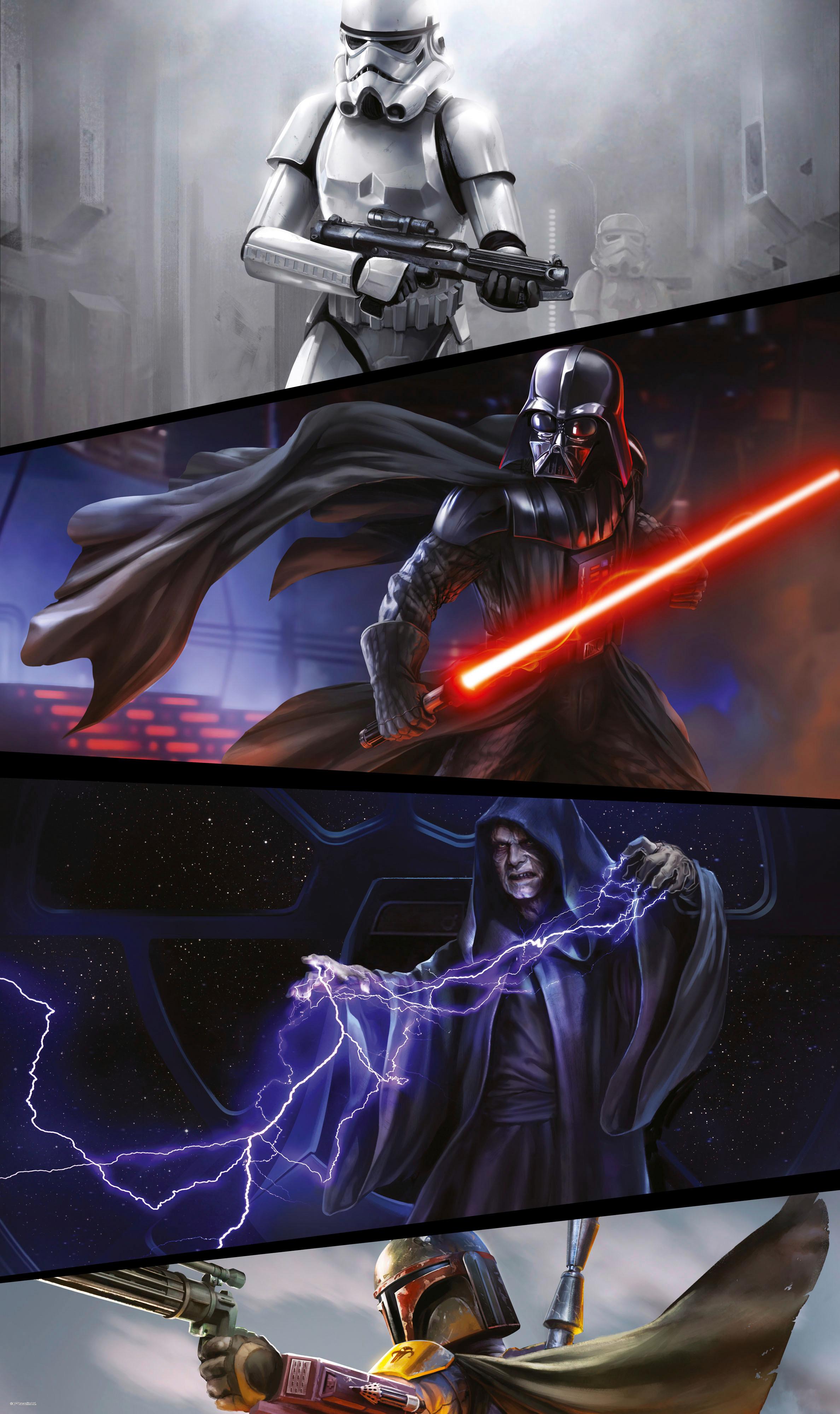 Vliestapete Star Wars Moments Imperials - Multicolor, Basics (120/200cm) - Komar