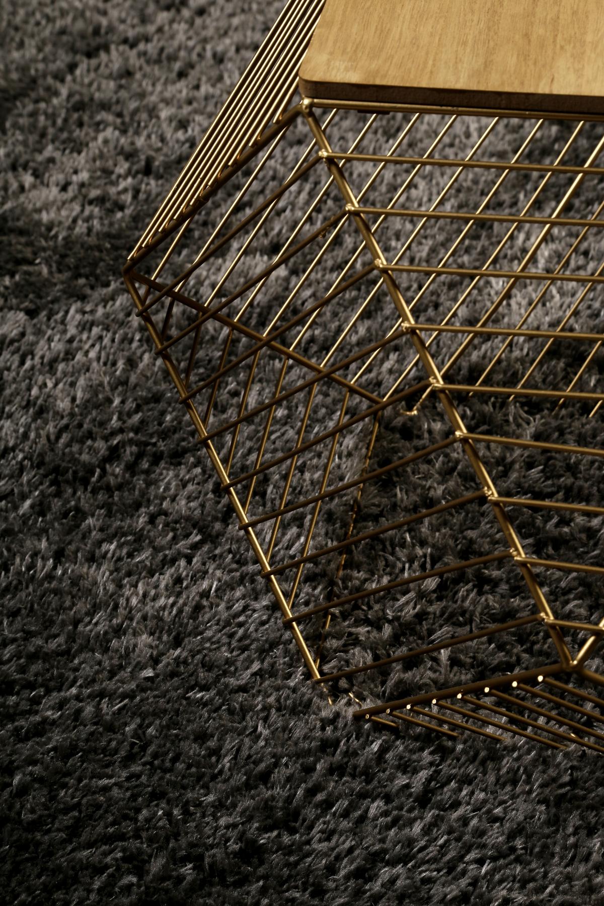 Hochflorteppich Toubkal Anthrazit 133x200 cm - Anthrazit, Design, Textil (133/200cm) - WECON HOME