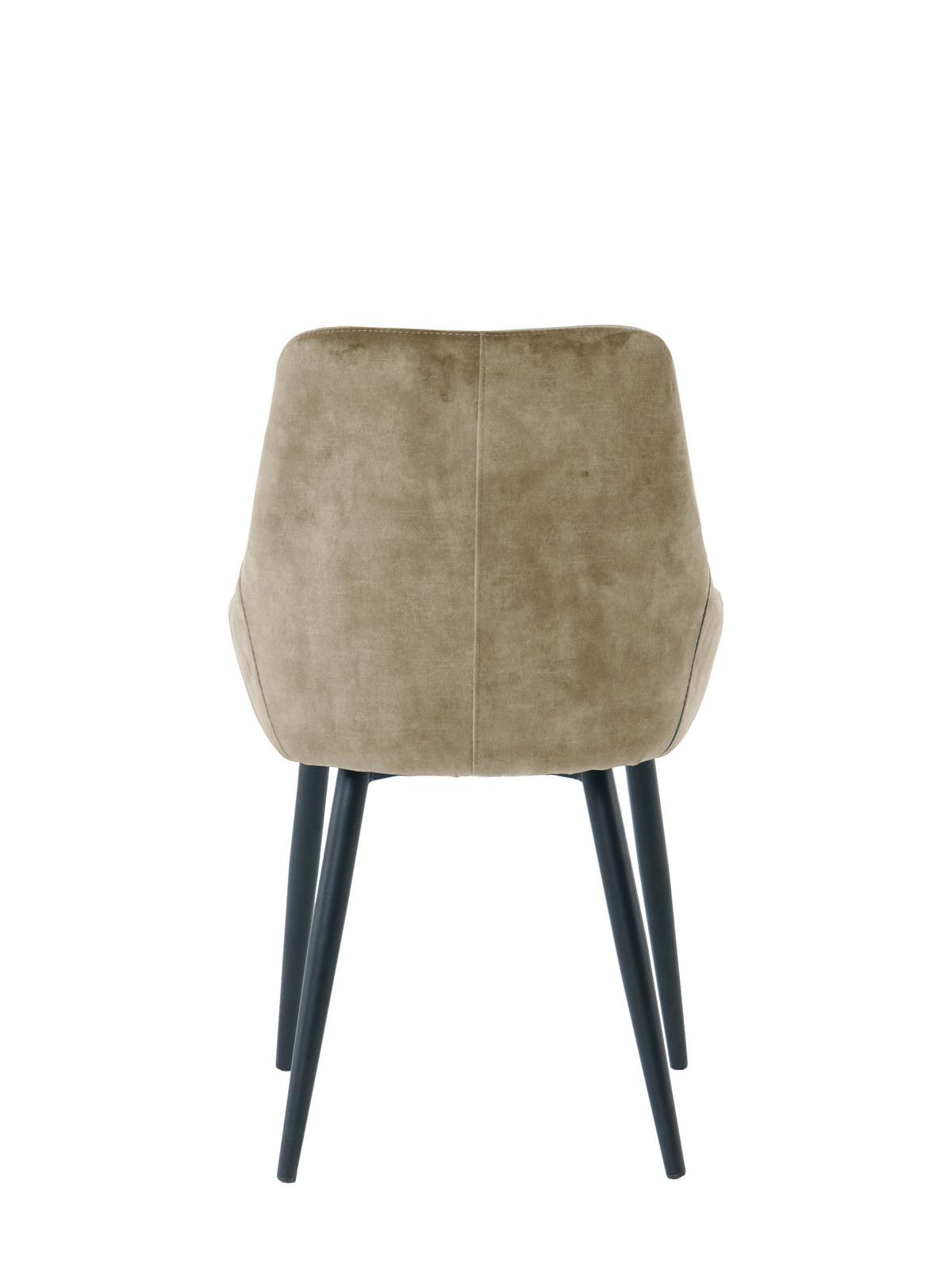 ARMLEHNSTUHL-SET Schwarz/Beige 2-teilig - Beige/Schwarz, MODERN, Textil/Metall (48/84/57cm) - MID.YOU